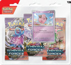 Gamers Guild AZ Clearance Pokemon Scarlet and Violet 5 Temporal Forces 3-Pack Blister - Cleffa Pokemon