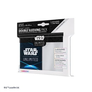 Gamers Guild AZ Star Wars Unlimited Star Wars: Unlimited Art Sleeves Double Sleeving Pack - Space Blue (Pre-Order) Asmodee