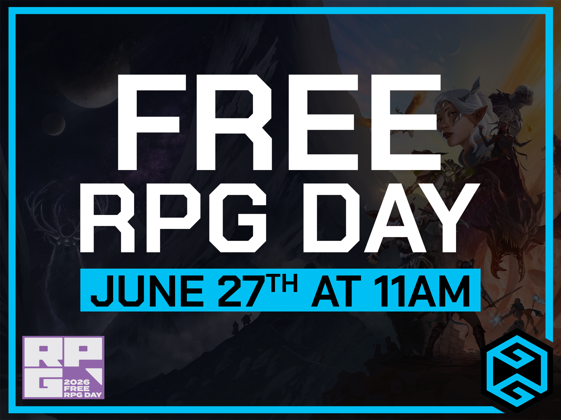 June 27th, Free RPG Day Rolls Into Gamers Guild