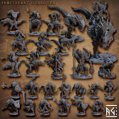 Frostheart Lizardmen 3D Print