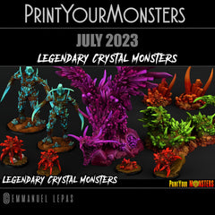Legendary Crystal Monsters 3D Print