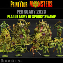Plague Army Of Spooky Swamp 3D Prints