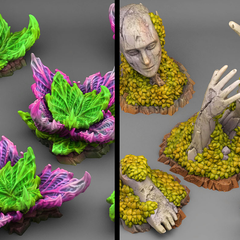 Plants and Rocks 3D Prints