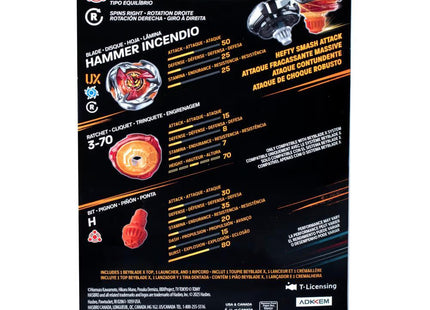 Beyblade X: Starter Set - Hammer Incendio 3-70H