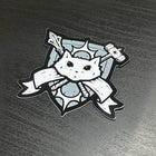 Gamers Guild AZ Caverns & Calicos Sticker: Cat Class - Cleric Caverns & Calicos