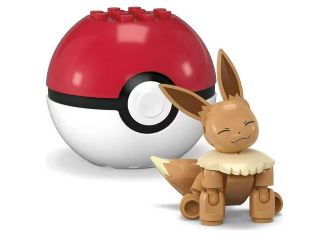 Pokemon: Mega Construx Poke Ball Toy Kit - Eevee