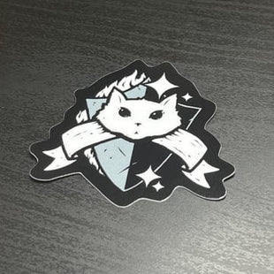 Gamers Guild AZ Caverns & Calicos Sticker: Cat Class - Paladin Caverns & Calicos