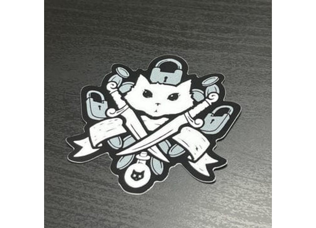 Gamers Guild AZ Caverns & Calicos Sticker: Cat Class - Rogue Caverns & Calicos