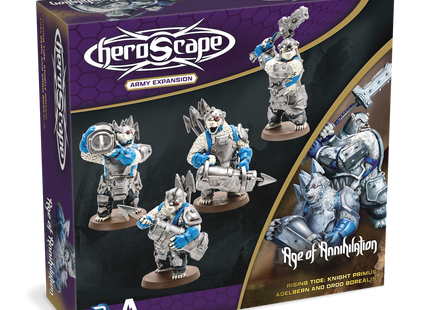 Heroscape: Rising Tide – Knight Primus Adelbern & Ordo Borealis Army Expansion [Premium Painted Edition] (Pre-Order)