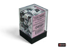 Chessex Dice: Black-White/Pink Gemini 12mm d6 Dice Block (36 dice) – 26869