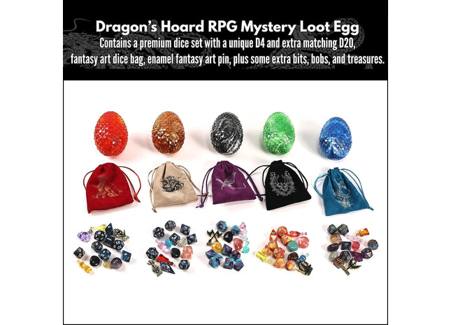 Gamers Guild AZ HYMGHO HYMGHO Dice: HY00248 - Dragon's Hoard RPG Mystery Egg HYMGHO