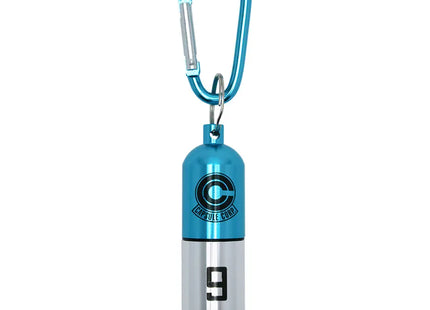 Gamers Guild AZ ABYstyle Dragon Ball Z Blue Capsule Corp Aluminium Keychain Faire
