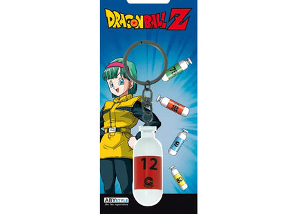 Gamers Guild AZ ABYstyle Dragon Ball Z Red Plastic Capsule Corp Keychain Faire