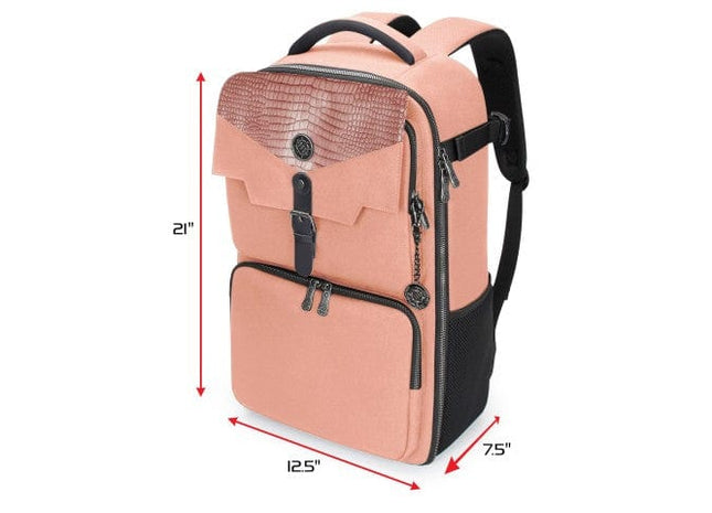 Gamers Guild AZ Accessory Power ENHANCE Gaming: Card Storage Backpack (Pink) Enhance Gaming
