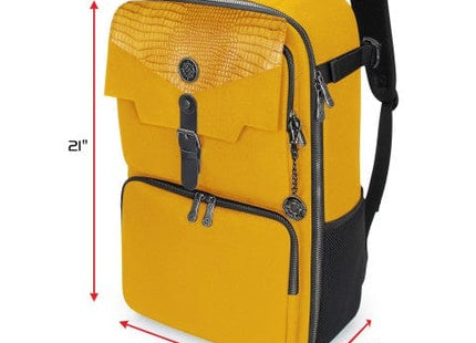 Gamers Guild AZ Accessory Power ENHANCE Gaming: Card Storage Backpack (Yellow) Enhance Gaming