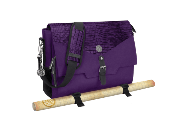 Gamers Guild AZ Accessory Power ENHANCE Gaming: RPG Messenger Bag (Purple) Enhance Gaming