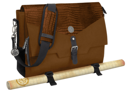 Gamers Guild AZ Accessory Power ENHANCE Tabletop RPGs: Messenger Bag Dragon - Brown Mad Al