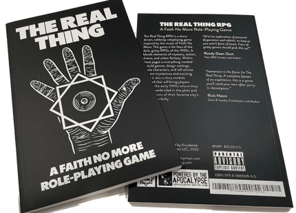 Gamers Guild AZ Accidental Cyclops Games The Real Thing: The Official Faith No More RPG Anthology Boxed Set (Pre-Order) ACD Distribution