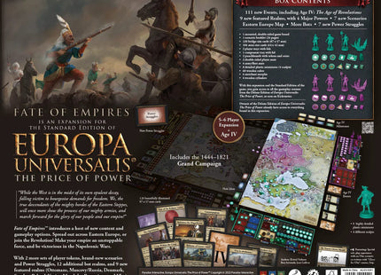 Gamers Guild AZ Aegir Games Europa Universalis: The Price of Power - Fate of Empires (Expansion) Quartermaster Direct