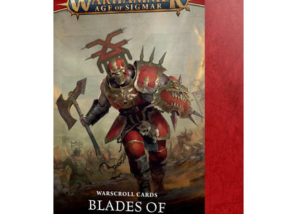 Gamers Guild AZ Age of Sigmar Age of Sigmar:  Warscroll Cards: Blades of Khorne (Pre-Order) Games-Workshop