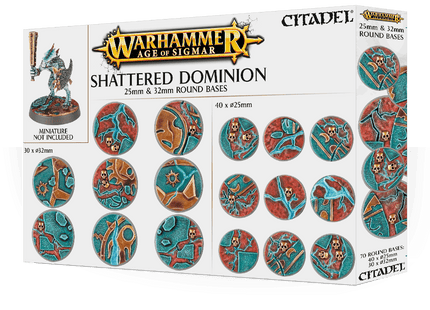 Gamers Guild AZ Age of Sigmar Citadel: Basing - Warhammer Age of Sigmar Shattered Dominion 25 & 32mm Round Bases Games-Workshop