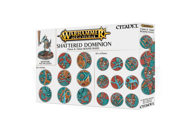 Gamers Guild AZ Age of Sigmar Citadel: Basing - Warhammer Age of Sigmar Shattered Dominion 25 & 32mm Round Bases Games-Workshop