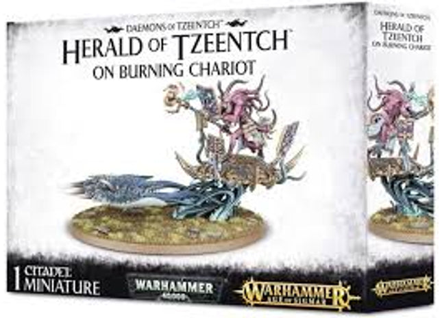 Gamers Guild AZ Age of Sigmar Warhammer Age of Sigmar: Disciples of Tzeentch - Herald of Tzeentch on Burning Chariot Games-Workshop Direct