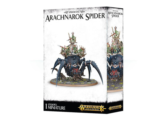 Gamers Guild AZ Age of Sigmar Warhammer Age of Sigmar: Gloomspite Gitz - Arachnarok Spider with Spiderfang Warparty Games-Workshop Direct
