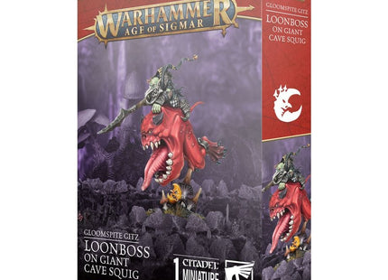 Gamers Guild AZ Age of Sigmar Warhammer Age of Sigmar: Gloomspite Gitz - Loonboss on Giant Cave Squig Games-Workshop