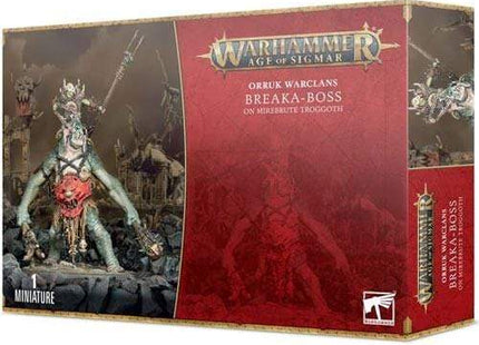 Gamers Guild AZ Age of Sigmar Warhammer Age of Sigmar: Orruk Warclans - Breaka-Boss on Mirebrute Troggoth Games-Workshop