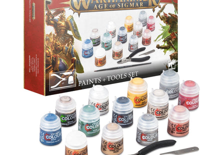 Gamers Guild AZ Age of Sigmar Warhammer Age of Sigmar: Paint + Tools Set Games-Workshop