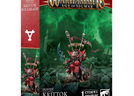 Gamers Guild AZ Age of Sigmar Warhammer Age of Sigmar: Skaven Krittok Foulblade (Pre-Order) Games-Workshop