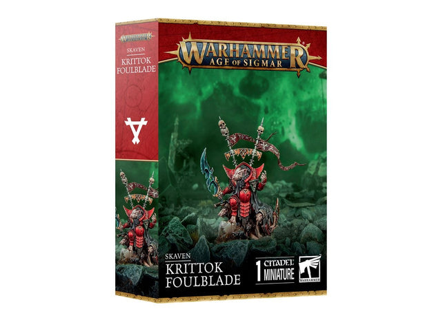 Gamers Guild AZ Age of Sigmar Warhammer Age of Sigmar: Skaven Krittok Foulblade (Pre-Order) Games-Workshop