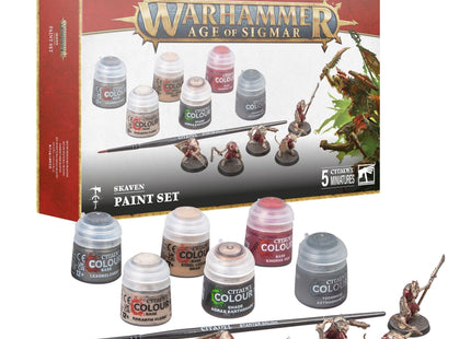 Gamers Guild AZ Age of Sigmar Warhammer Age of Sigmar: Skaven Paint Set Games-Workshop