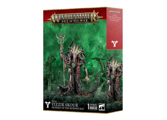 Gamers Guild AZ Age of Sigmar Warhammer Age of Sigmar: Skaven Vizzik Skour Prophet of the Great Horned Rat (Pre-Order) Games-Workshop