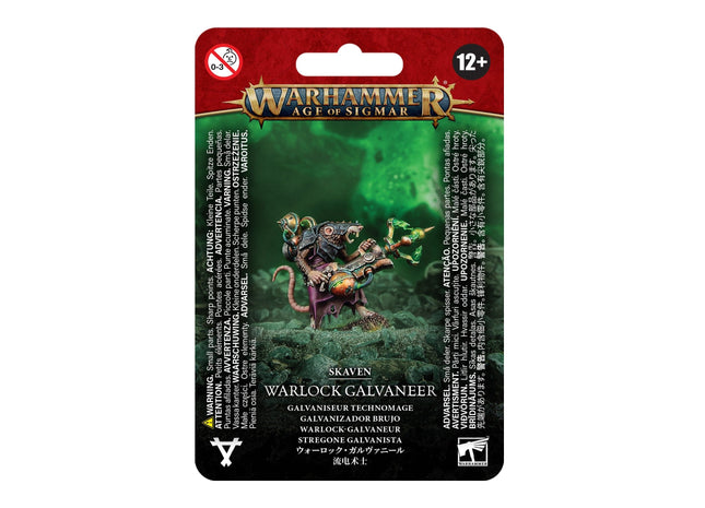 Gamers Guild AZ Age of Sigmar Warhammer Age of Sigmar: Skaven Warlock Galvaneer Games-Workshop