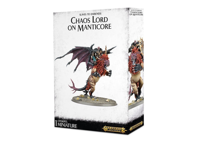 Gamers Guild AZ Age of Sigmar Warhammer Age of Sigmar: Slaves to Darkness - Chaos Lord on Manticore / Chaos Sorceror Lord on Manticore Games-Workshop Direct
