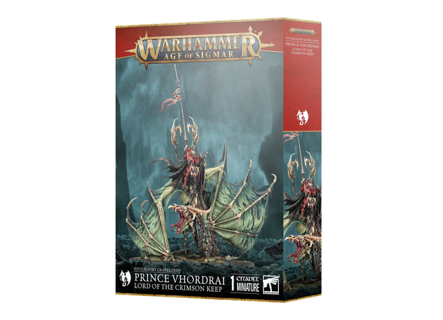 Gamers Guild AZ Age of Sigmar Warhammer Age of Sigmar: Soulblight Gravelords - Prince Vhordrai, Lord of the Crimson Keep (Pre-Order) Games-Workshop