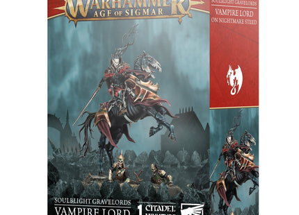 Gamers Guild AZ Age of Sigmar Warhammer Age of Sigmar: Soulblight Gravelords - Vampire Lord On Nightmare Steed (Pre-Order) Games-Workshop
