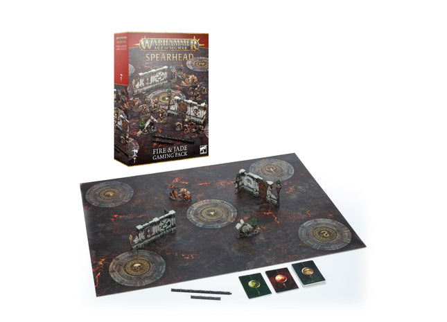 Gamers Guild AZ Age of Sigmar Warhammer Age of Sigmar: Spearhead Fire and Jade Gaming Pack Games-Workshop
