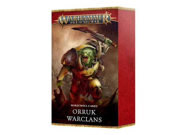 Gamers Guild AZ Age of Sigmar Warhammer Age of Sigmar: Warscroll Cards - Orruk Warclans (Pre-Order) Games-Workshop