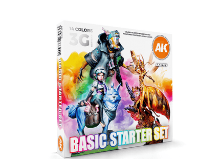 Gamers Guild AZ AK-Interactive AK Interactive 3G Acrylic Set - Basic Starter 14 Selected Colors Gamers Guild AZ