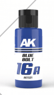 Gamers Guild AZ AK-Interactive AK-Interactive: DUAL EXO Acrylic Paint - Blue Bolt 16A (60ml) Golden Distribution International