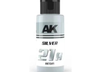 Gamers Guild AZ AK-Interactive AK-Interactive: DUAL EXO Acrylic Paint - Silver 21A (60ml) Golden Distribution International