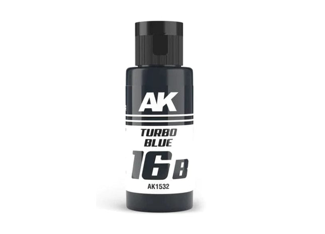 Gamers Guild AZ AK-Interactive AK-Interactive: DUAL EXO Acrylic Paint - Turbo Blue 16B (60ml) Golden Distribution International