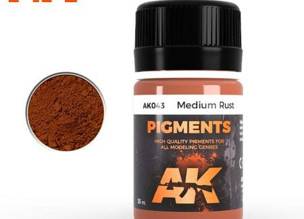 Gamers Guild AZ AK-Interactive AK043 Pigment Medium Rust Golden Distribution International