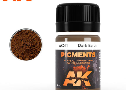 Gamers Guild AZ AK-Interactive AK081 Pigment Dark Earth Golden Distribution International