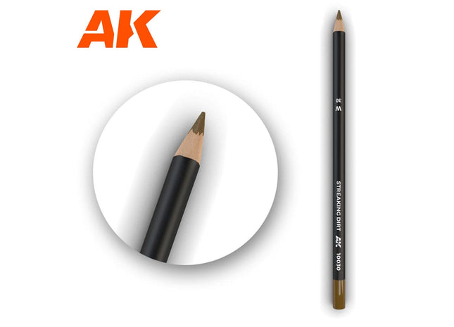 Gamers Guild AZ AK-Interactive AK10030 AK Interactive: Weathering Pencils for Modelling - Streaking Dirt Golden Distribution International
