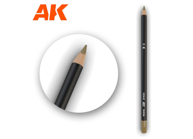 Gamers Guild AZ AK-Interactive AK10034 AK Interactive: Weathering Pencils for Modelling - Gold Golden Distribution International