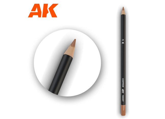 Gamers Guild AZ AK-Interactive AK10037 AK Interactive: Weathering Pencils for Modelling - Copper Golden Distribution International